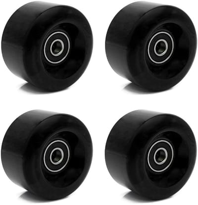 Skate Wielen - Roller Wielen - Buiten Skaten - Slijtvast PU Materiaal - 58mm x 32mm - Zwart