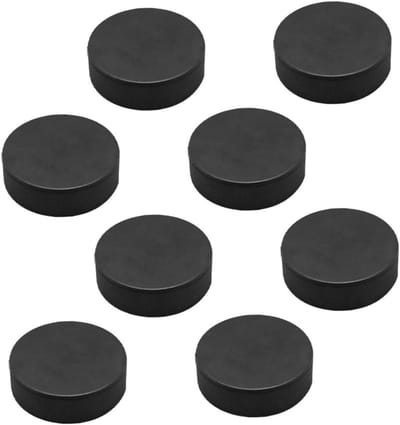Ijshockey Pucks - Trainings Pucks - Hockey Training - Duurzaam Schuim - 8 Stuks - Zwart