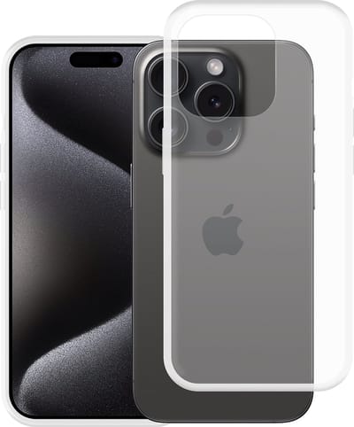 Cazy hoesje geschikt voor iPhone 15 Pro Hoesje Siliconen - Flexibele Case - Transparant