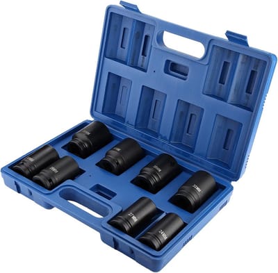 8-delige Diepe Slagsleutelset 3/4" - Universele Autoreparatie Dopsleutels (24-38mm)
