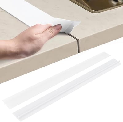 Dailygoods- Werkblad Verbindingsrail - Keukenplaat - Afdichtstrip - Gatenvuller - Voegenlijst - Flexibel Silicone - 63 cm