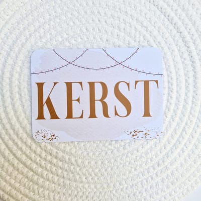 Kerstkaarten 10 stuks - Merry Christmas - bruin wit - A6 - Studio Juulz