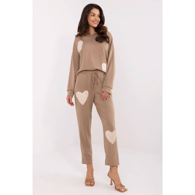 Sweet Heart Co-ord - Beige / One Size