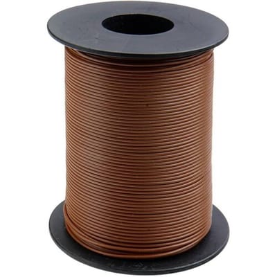 Donau Elektronik 125-S50-8 Draad 1 x 0.25 mm² Bruin 50 m