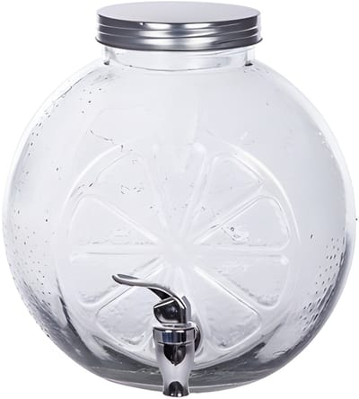 Alessandro Drankdispenser Citrus - 5 liter - glas - limonadetap - 17 x 22 x 24 cm