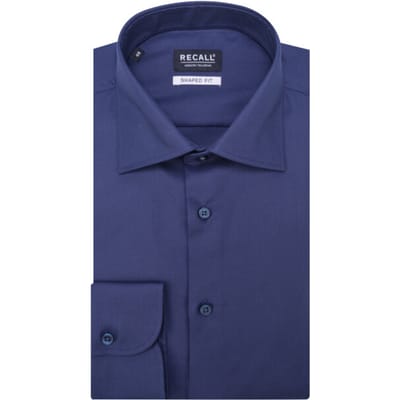 Recall Business Overhemd Donkerblauw Heren