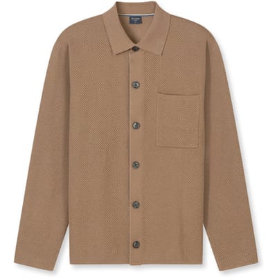 OLYMP Casual Breisel, Overshirt, Natuur