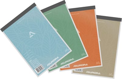 Aurora Schrijfblok - A5 - 100 Vel - 60gr - Lijn - 10 stuks