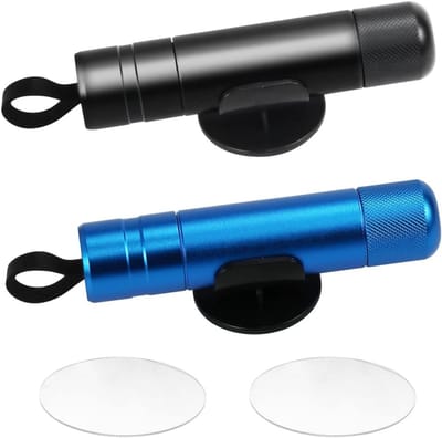 2-in-1 Draagbare Auto Veiligheidshamer en Gordelsnijder, Nooduitgang Tool, Blauw en Zwart, Ideaal voor Auto's en Noodsituaties
