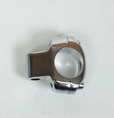 Support rétro chromé Ø8mm droit ou gauche pour moto gros guidon Ø25.4mm 1 pouce
