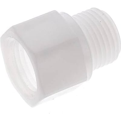 Verlengnippel G1/2" Buitendraad X Binnendraad Polypropyleen (PP) 10bar FDA 27mm Hex