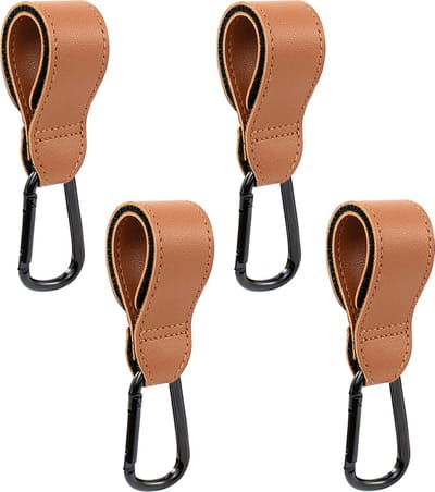 Kinderwagen tassenhaakjes - Haakjes voor tassen - Buggy haakjes - Boodschappen haak - Set van 4 - Extra stevig - Buggy haakjes - Kinderwagen tassenhaak - Tas Hanger