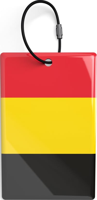 Slimme Bagagelabels (x2) - Belgische Vlag - Unieke QR code - Epoxy - Track en Trace - NoLongerLost - Veilig