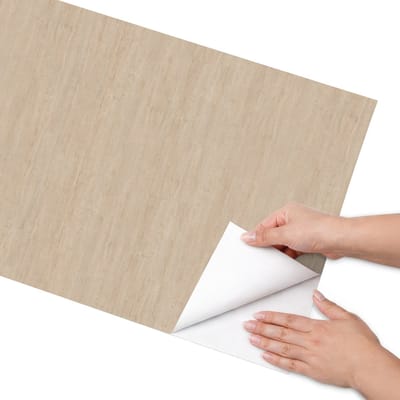 Coloray Meubel Wrap Folie - Beige Meubelfolie - 50x100 cm - Plakfolie Meubels Beige hout - Decoratiefolie Zelfklevend - Minimalist Meubelfolie - Meubelfolie Zelfklevend - Badkamer decoratie - Texturen