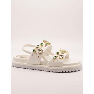 Platte sandalen Café Noir C1GD9102 Bianco