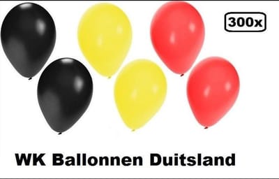 300x Ballonnen Duitsland - ballon helium lucht Belgie Duitsland landen EK WK festival feest party