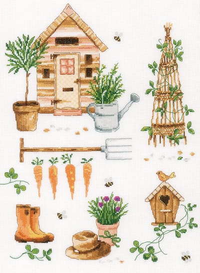 Vervaco - Telpakket kit - Tuin - PN-0197085 - Borduren - Borduurpakket - Borduurpakket volwassenen