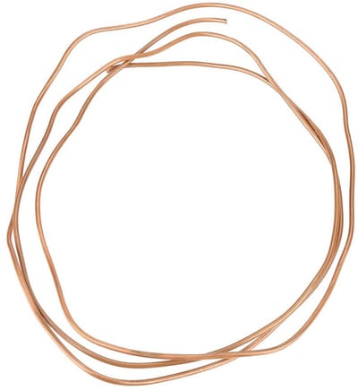 Dailygoods- Koperen Buis 2 Meter - Zachte Buis - Buitendiameter 3 mm - Binnendiameter 2 mm - Dikte 0,5 mm - Voor Koelsystemen - Koudemiddelbuis