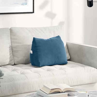 vidaXL - Rugkussen - Blauw - 45 - x - 20 - x - 35 - cm - Corduroy - stof