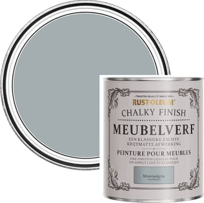 Rust-Oleum Grijs Chalky Finish Meubelverf - Mineraalgrijs 750ml