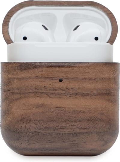 Oakywood AirPods 1 & 2 Hoesje - Echt Hout Walnoot - Luxe AirPods Case Bescherming