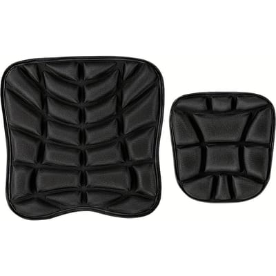 2pcs Coussin de Siège Gel Confort 3D | Selle Adaptée Moto pour Sièges Respirante Universelle Absorption des Chocs Housse de Siège Coussin Gel Avancé pour VTT black