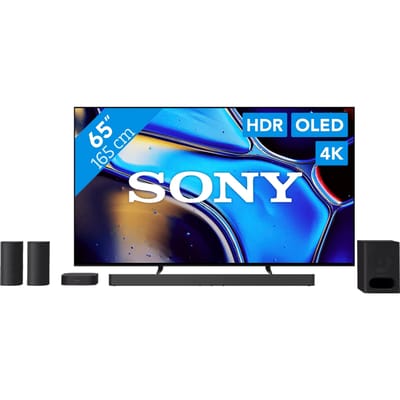 Sony 65'' Bravia 8 OLED 4K (2024) + Sony Bravia Theatre System 6 Zwart