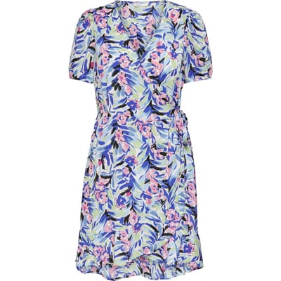 ONLY - Maat XS - ONLALBERTA S/S WRAP DRESS WVN Dames Jurk