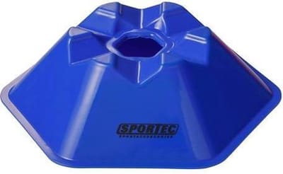Sportec Afbakenbollen Hexagonaal 10 Stuks Blauw