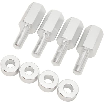 4 STUKS 1,5 Inch Stoelverhoger Eenvoudig te Installeren 1,5 tot 2,0 Inch Stoelverhoging Bevestigingen voor Maverick X3 Alle Jaargangen Zwart Silver zilver