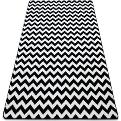 Kleden Rugsx Tapijt SKETCH - F561 room/zwart - Zigzag 240x330 cm