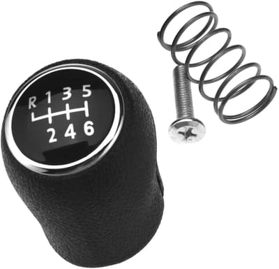 SPHProducts - 6 Speed Shift Stick - Gear Button - Hoogwaardige afwerking - Zwart - Voor VW Transporter T5 - 7H0711113