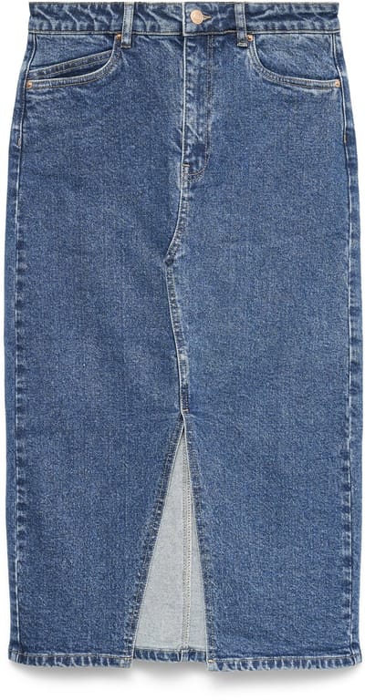 VERO MODA - VMVERI HR CALF DENIM SKIRT GA MIX NOOS - Dames - Rokken
