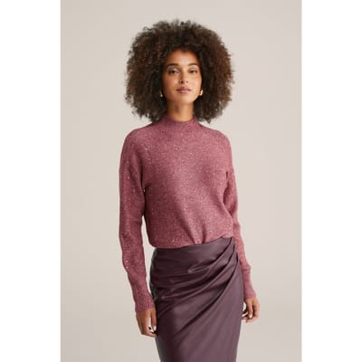 We Fashion Knitted Pullover Light Red Size: XL | Sweaters Outlet | Dames | Rood