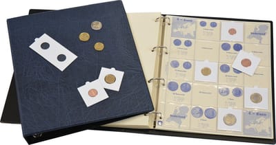 Hartberger Muntenalbum Europa  - inclusief insteekbladen - Het muntalbum voor alle Eurolanden!  Geschikt voor alle Euro's van alle Europese landen