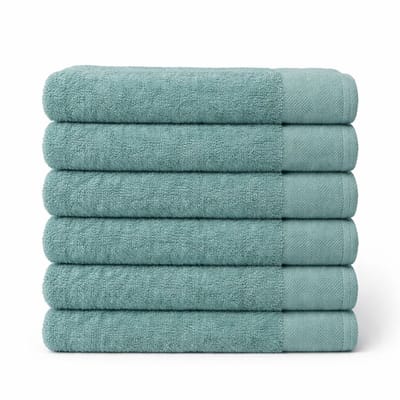 Saphira FRESH Handdoeken – 30x50 cm – Set van 6 – Groen – 100% Katoen – Ultra Zacht – Hoog Absorptievermogen – Sneldrogend – Hotelkwaliteit