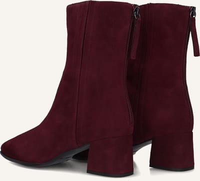 Unisa Lucas Enkellaarsjes - Enkelboots met rits - Dames - Rood - Maat 35