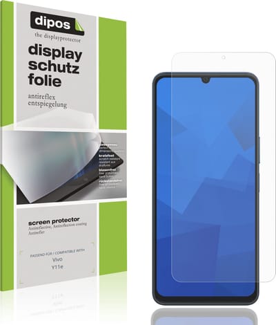 dipos – 4x Matte Beschermfolie geschikt voor Vivo Y11e | Krasbestendige & antireflecterende Screenprotector Ultra-Thin
