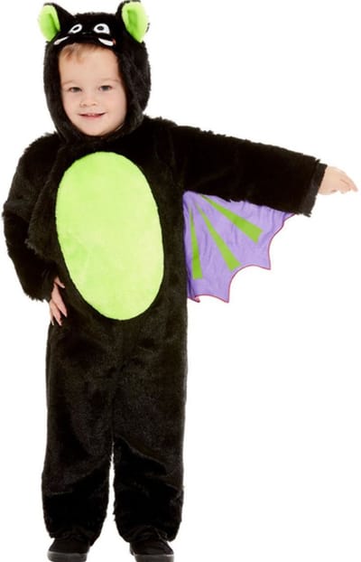 Smiffys - Toddler Bat Kinder Kostuum - Kids tm 2 jaar - Zwart