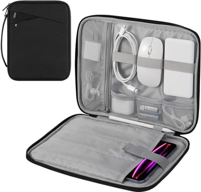 Dailygoods- Tablethoes 12,9 inch - Draagtas met handvat - Gevoerde beschermtas - Duurzaam - Waterdicht - Veilig sluiten - Tablet Sleeve