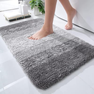 Dailygoods- Badmat Antislip - Zacht Microvezel - Hoogpolig 3 cm - Wasbaar - Douchemat - Absorberend - TPR Ondersteuning - Badkamerkleed