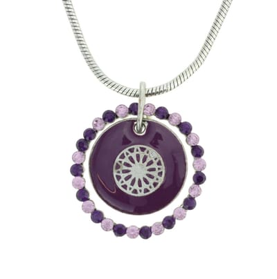 Behave - Ketting met Paarse Ronde Hanger