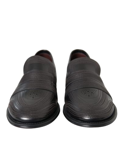Leren Loafers Geïnspireerd op Borduursteken Slipon Stijl