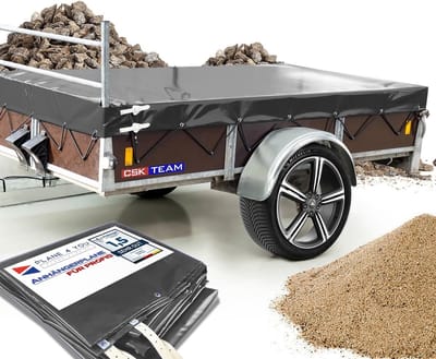 Aanhanger afdekking - Aanhangerzeil Trailerhoes - Transport Bescherming - Op maat Gemaakt - 212 x 119 x 15 cm - Antraciet