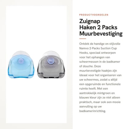 Dailygoods- Scheermes Houder Antislip - Scheermeshouder Zuignap - Douche Houder - Badkamer Organizer - Verstelbaar - Duurzaam Kunststof - Scheermes Ophanghaak