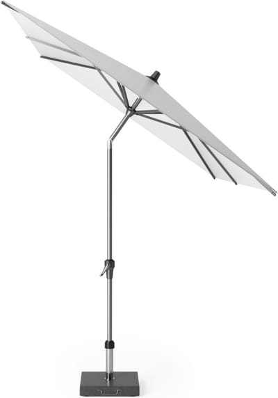 Platinum Sun & Shade - Middenstokparasol - Riva - 300x200cm - Wit - Kantelbaar - Easy-up draaisysteem - 96% UV protectie