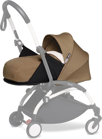 Kinderwagen Reiswieg 0+ Toffee - Inclusief Matras, Zonnekap en Voetsteun voor Kinderwagenframe