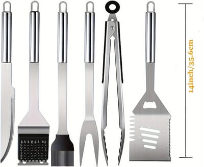 Bovista Barbeque Set - Barbecueset - Barbecue - Barbecues - BBQ - Tangenset - Vleeset - Accessoires - Zomer - 20 stuks