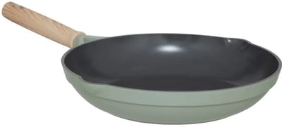 5Five Koekenpan/hapjespan Horizon - voor alle warmtebronnen geschikt - anti-aanbaklaag - groen - dia 28 cm