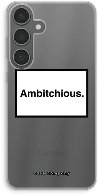 Case Company® - Hoesje geschikt voor Samsung Galaxy S24 Plus hoesje - Ambitchious - Soft Cover Telefoonhoesje - Bescherming aan alle Kanten en Schermrand